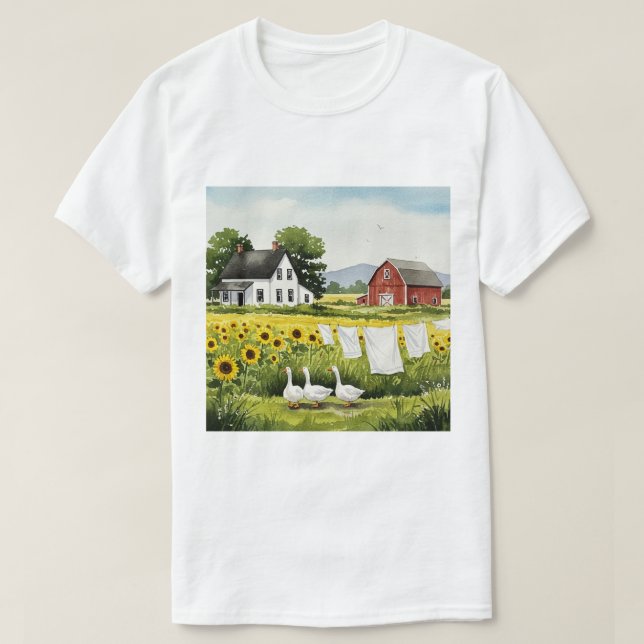 Rural landscape T-Shirt (Design vorne)