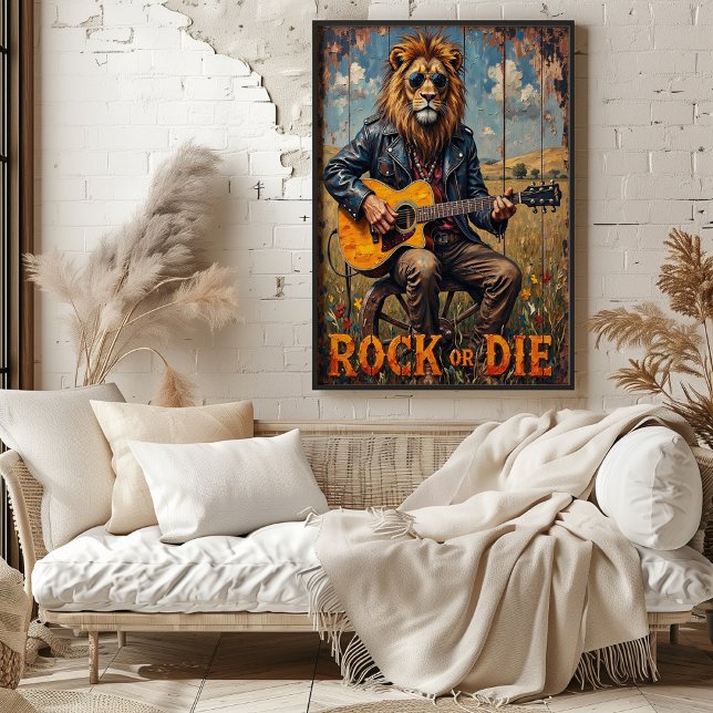 Rural Rockstar: Löwe auf Rädern Poster (Von Creator hochgeladen)
