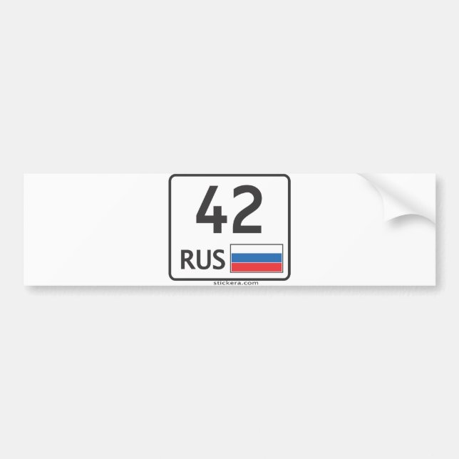 RUS. Kemerovo. 42 Autoaufkleber (Vorne)