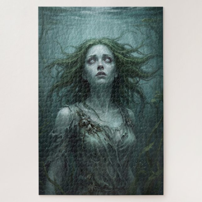 Rusalka Floating in Stagnant Pond Puzzle (Vertikal)