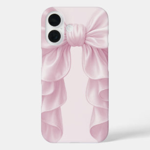 Rüsche-Schleife Pink Cascade Elegant Weiblich Mädc iPhone 16 Hülle