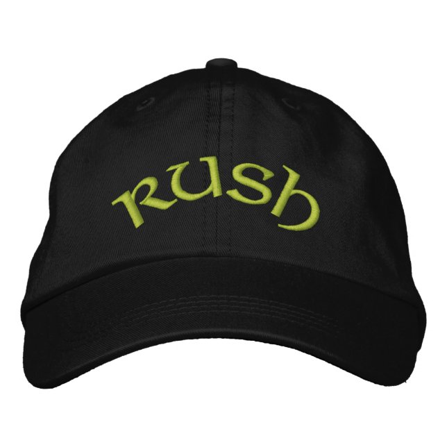 Rush... Bestickte Baseballkappe (Vorderseite)