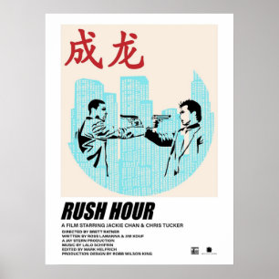 Rush Hour Minimalistisch Poster