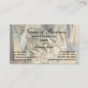 Rush Hour, New York, von Max Weber, Vintager Kubis Visitenkarte