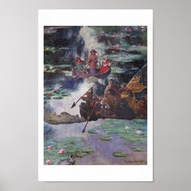 Rush Hour Verkehr - Collage Kunst Poster (Vorne)