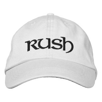 Rush-Kappe für die neuen Griechen/DIY-Schriftart+F Bestickte Baseballkappe