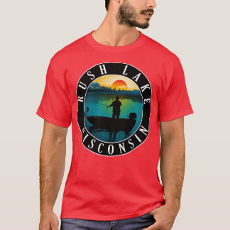 Rush Lake Wisconsin Fischerei T-Shirt
