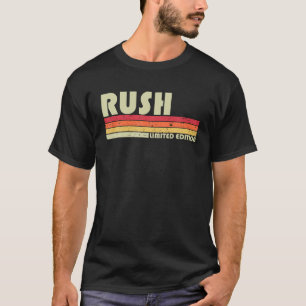 RUSH Nachname Funny Retro Vintager 80er 90er Gebur T-Shirt
