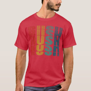 Rush Nachname Vintage Retro Männer Frauen Geburtst T-Shirt