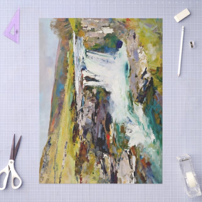 "Rush of the Dales" - Eine Yorkshire-Landschaft Seidenpapier (Basteln)