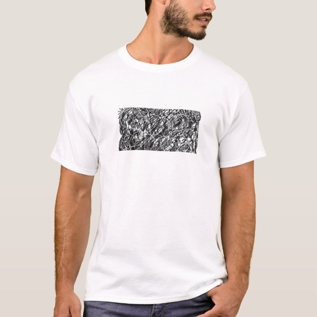 Rush of Time Abstrakte Kunst T-Shirt (Vorderseite)