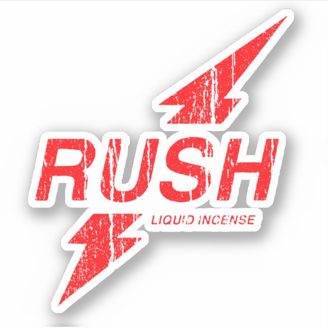 Rush Red Aufkleber (Vorderseite)
