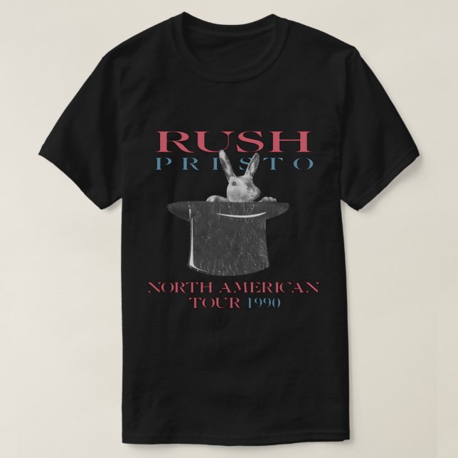 RÚSH Rock Band PRESTO 1990 Klassischer T - Shirt (Design vorne)