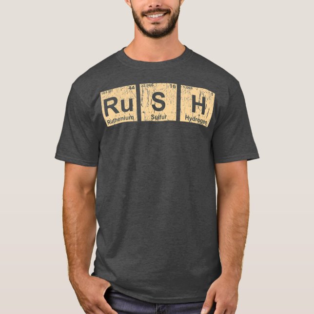 Rush RuSH Periodic Table Elements (3) T-Shirt (Vorderseite)