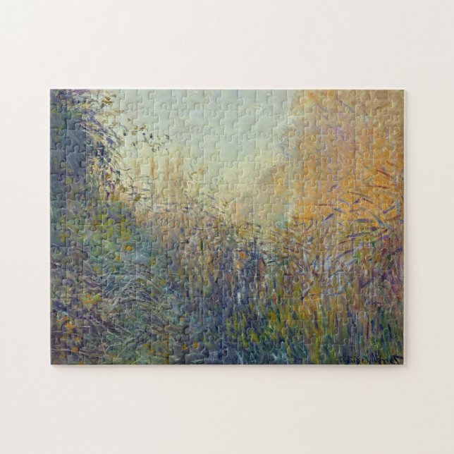 Rushes-Studie bei Argenteuil Monet Fine Art Puzzle (Horizontal)