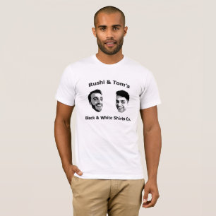 Rushi u. Toms schwarzes u. weißes des Shirts Co.