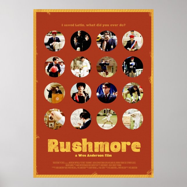 Rushmore mit den vielen Gesichtern von Max Fischer Poster (Vorne)