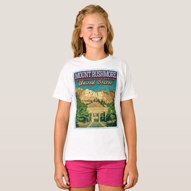 RUSHMORE - NATIONALES MEMORIUM - SÜDDAKOTA T-Shirt (Vorne ganz)