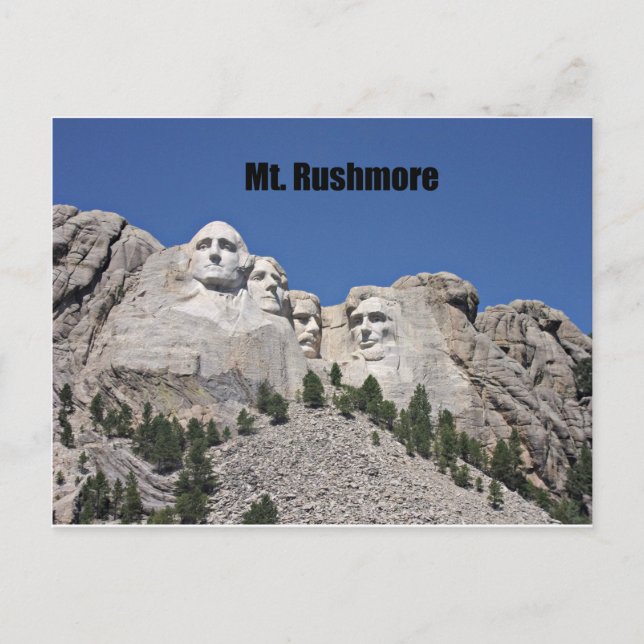 Rushmore Postkarte (Vorderseite)