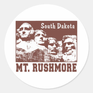 Rushmore Runder Aufkleber