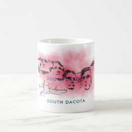 Rushmore South Dacota National Memorial Zeichn Co Kaffeetasse
