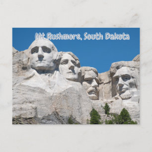 Rushmore, South Dakota - Postkarte