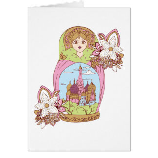 rusian Moskau-Mädchenfrauen-Moschee colorfull