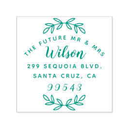 Rusic Script The Future Mr. & Mrs. Rücksendeadress Permastempel