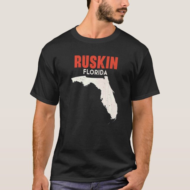 Ruskin Florida USA State America Travel Floridian T-Shirt (Vorderseite)