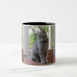 Russ die Cat-Tasse Zweifarbige Tasse