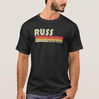 RUSS Geschenk Name Personalisiert Lustig Retro Vin T-Shirt