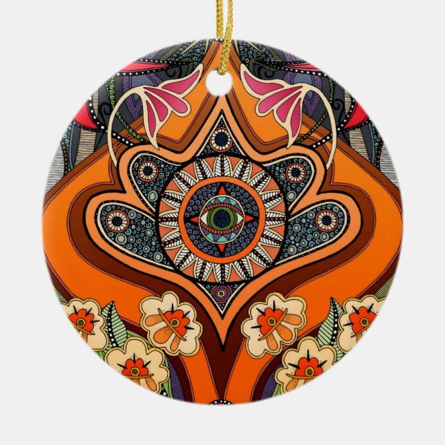 Russ Keramik Ornament (Vorne)