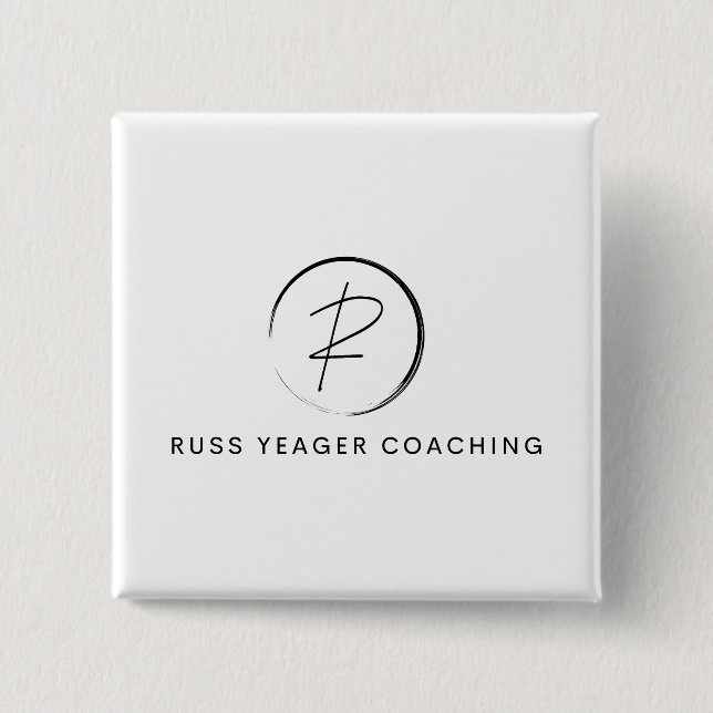 Russ Yeager Coaching Signatur-Logo Button (Vorderseite)
