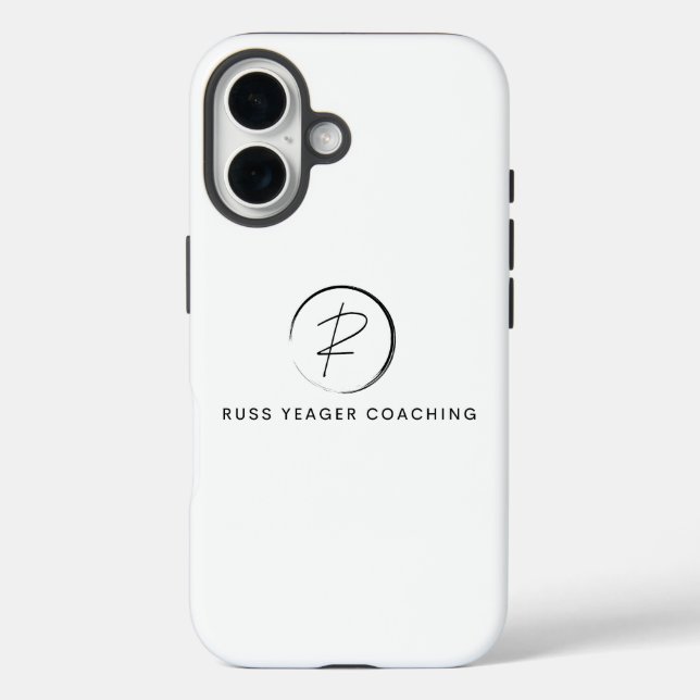 Russ Yeager Coaching Signatur-Logo Case-Mate iPhone Hülle (Rückseite)