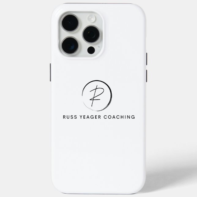 Russ Yeager Coaching Signatur-Logo Case-Mate iPhone Hülle (Rückseite)