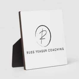 Russ Yeager Coaching Signatur-Logo Fotoplatte