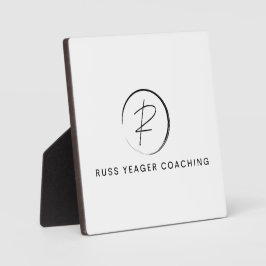 Russ Yeager Coaching Signatur-Logo Fotoplatte