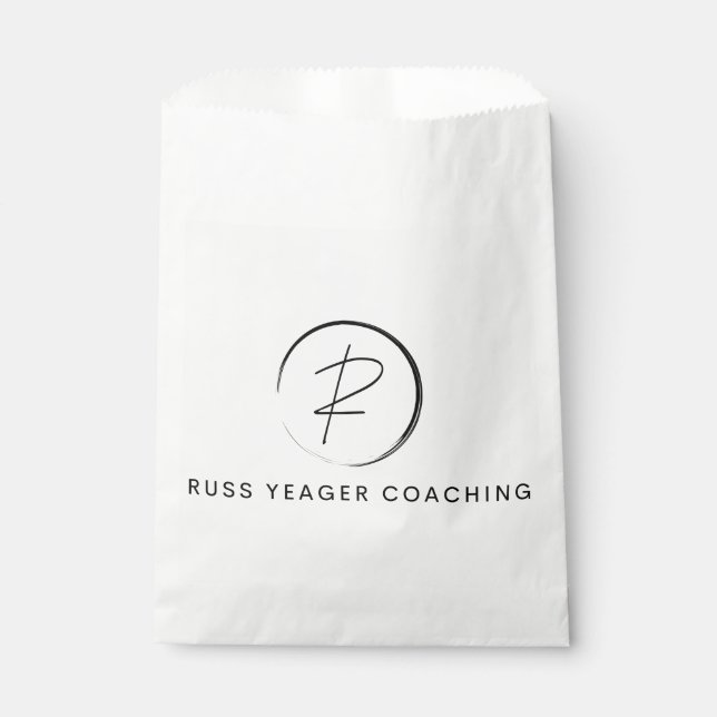 Russ Yeager Coaching Signatur-Logo Geschenktütchen (Vorderseite)