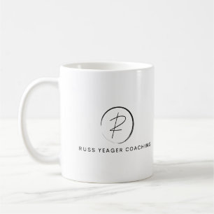 Russ Yeager Coaching Signatur-Logo Kaffeetasse