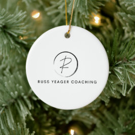 Russ Yeager Coaching Signatur-Logo Keramik Ornament