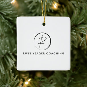 Russ Yeager Coaching Signatur-Logo Keramikornament