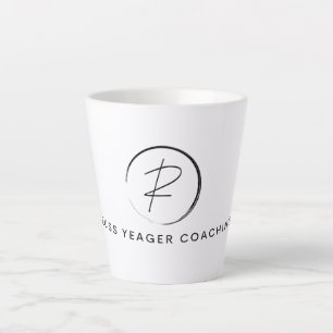 Russ Yeager Coaching Signatur-Logo Milchtasse