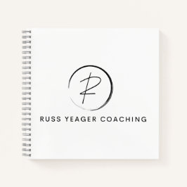 Russ Yeager Coaching Signatur-Logo Notizbuch