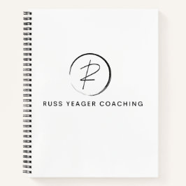 Russ Yeager Coaching Signatur-Logo Notizbuch