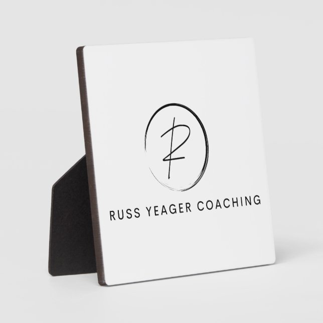 Russ Yeager Coaching Signature Logo Fotoplatte (Vorderseite)