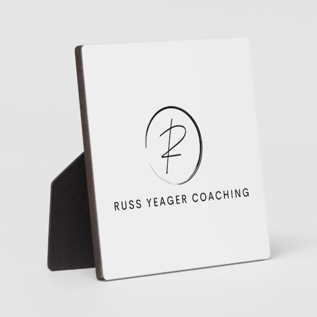 Russ Yeager Coaching Signature Logo Fotoplatte (Vorderseite)