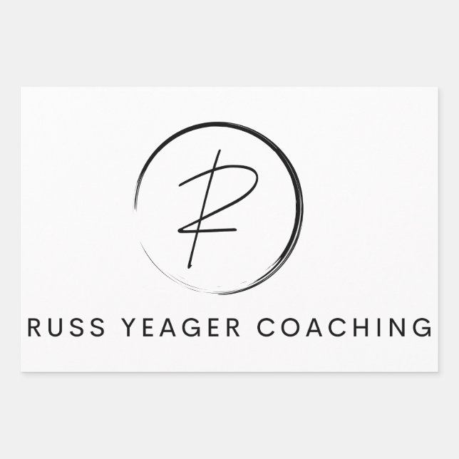 Russ Yeager Coaching Signature Logo Geschenkpapier Set (Vorderseite)