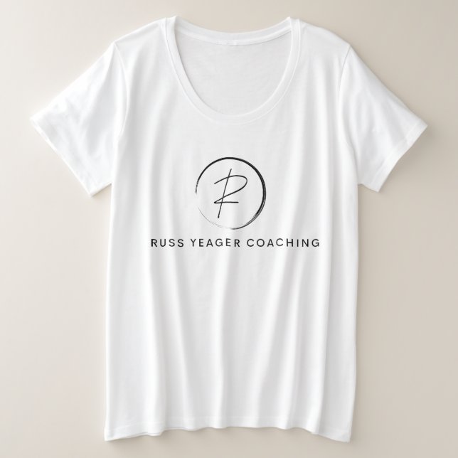 Russ Yeager Coaching Signature Logo Große Größe T-Shirt (Design vorne)