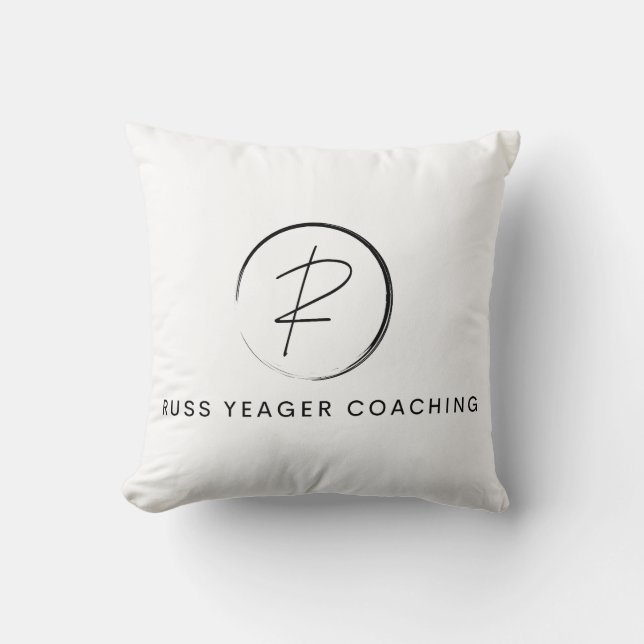 Russ Yeager Coaching Signature Logo Kissen (Vorderseite)