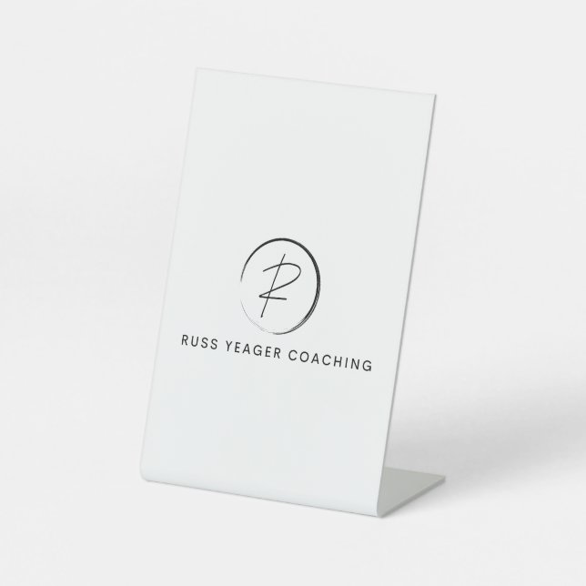 Russ Yeager Coaching Signature Logo Sockelschild (Vorderseite)